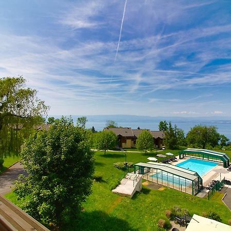 Vue Lac Leman & Piscine - Parking Free - Confort Appart 6 Pers Лугрин Экстерьер фото